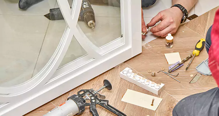 Interior Patio Door Casing Repair in Hunters Creek, FL